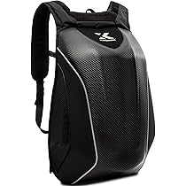 KRONOX Motorcycle Backpack | No-Drag Hardshell Helmet Bag for Men